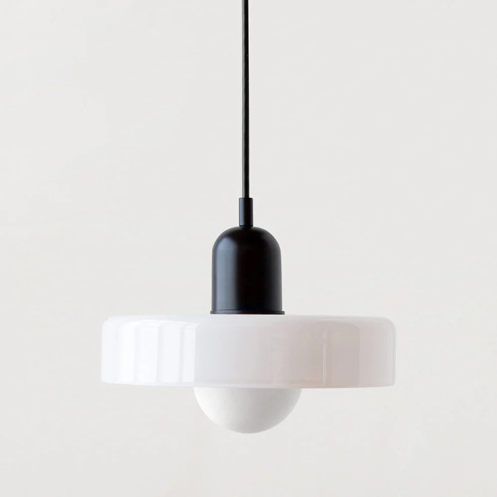 Bauhaus Colored Glass Pendant Light