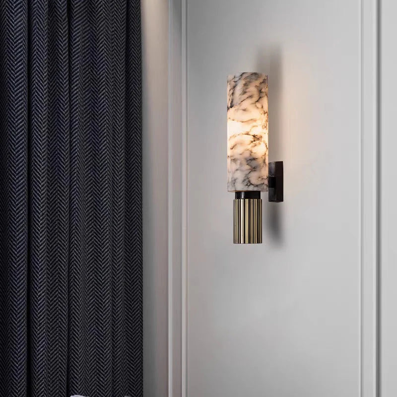 Copper stone Wall Light