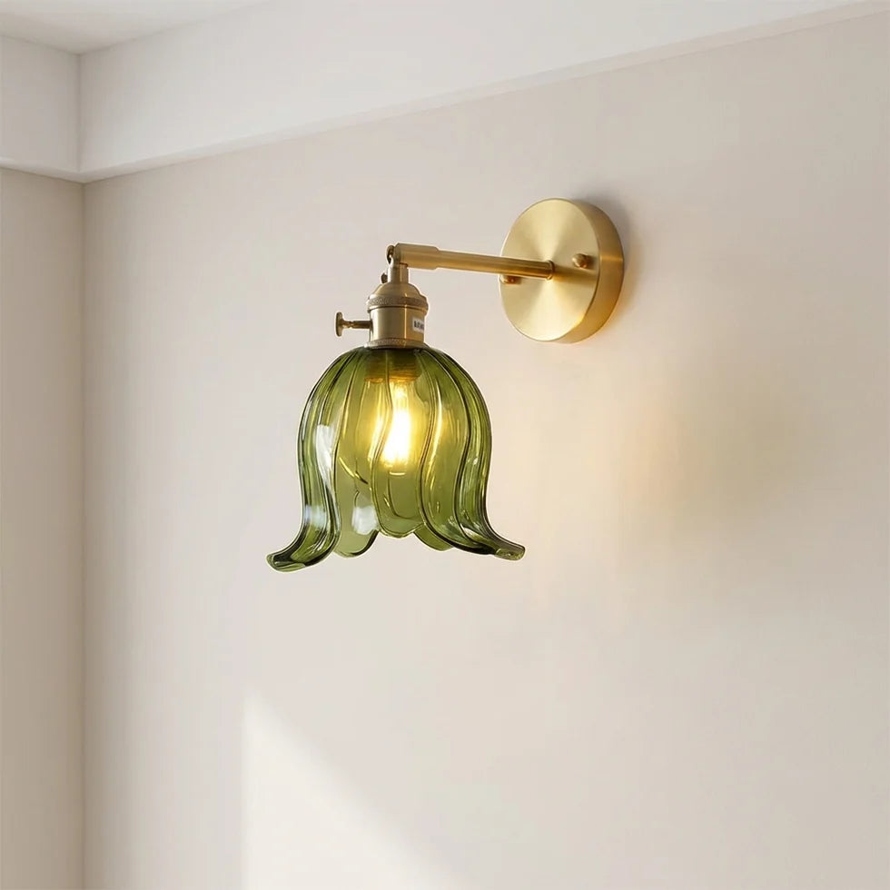 Flower Glass Wall Light