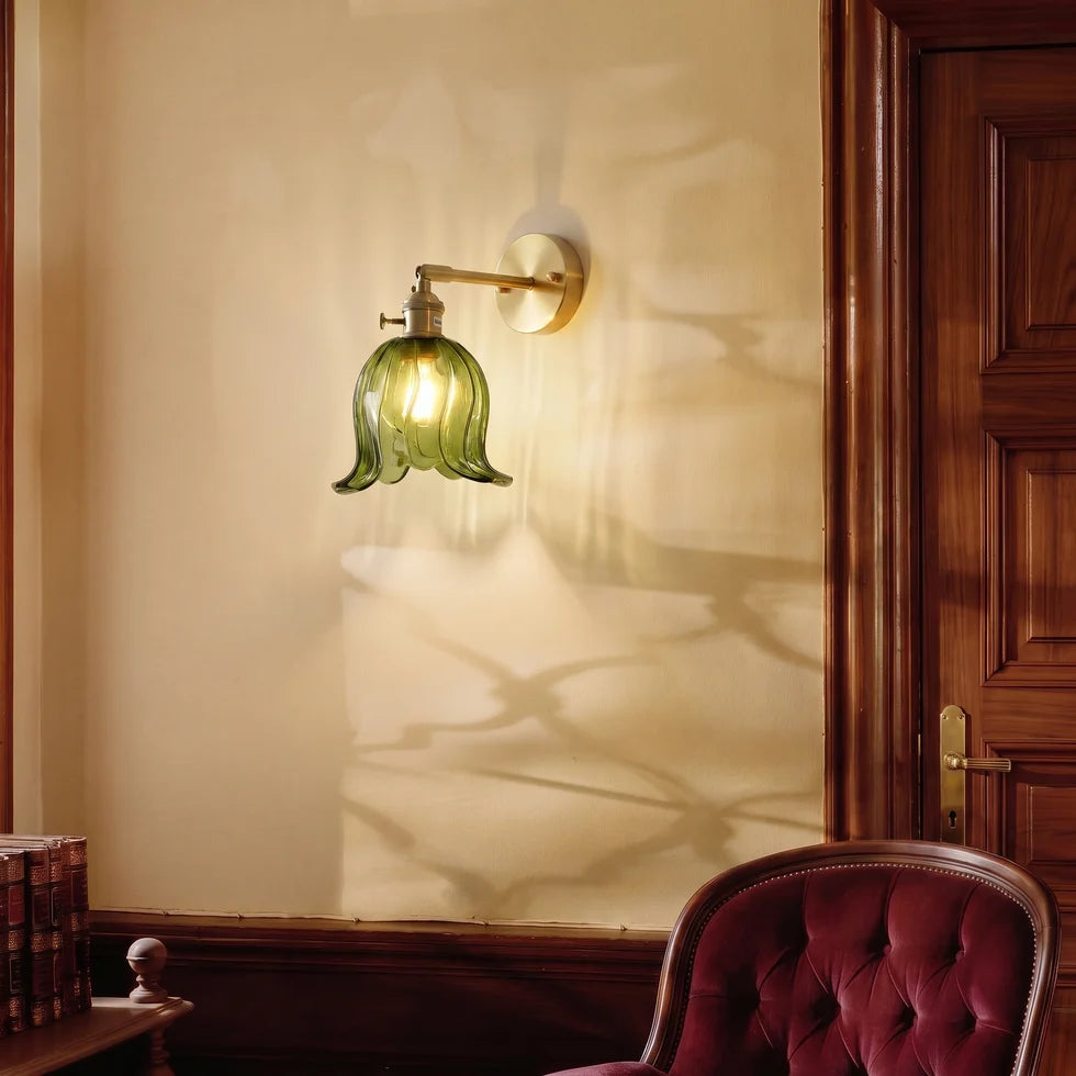 Flower Glass Wall Light